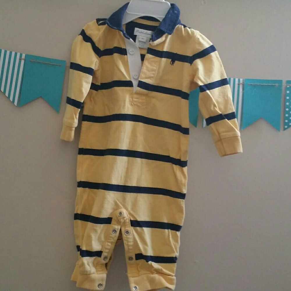 Ralph Lauren Striped Ruby Cotton Coverall